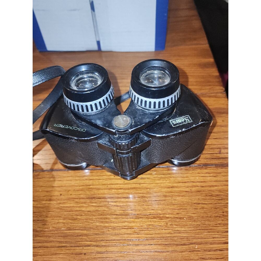 Vintage Sears Discoverer Zoom 10x - 25 x 50 mm Binoculars 1,000yds 25x 473-25841